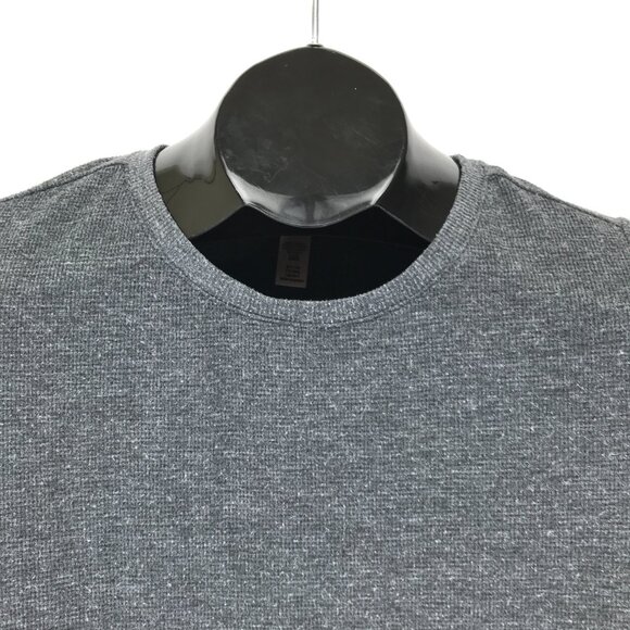 Victoria's Secret Waffle Knit Crew Neck Tee Women's Small Gray Thermal Stretch - Picture 2 of 12